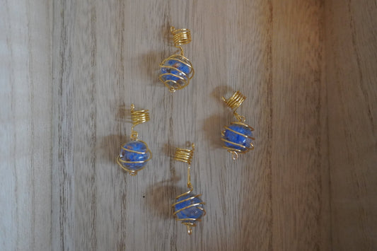 Blue Spiral Wrap Set